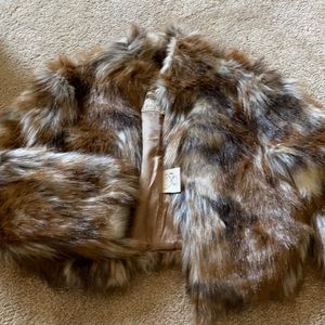 Cropped fur coat Free People